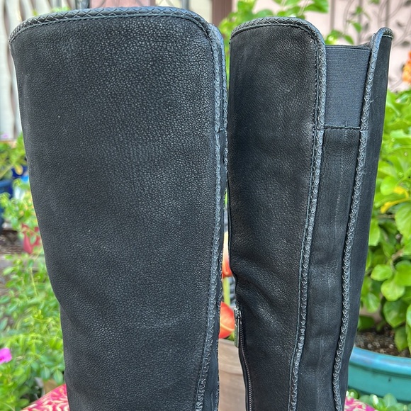 New Vince Camuto Mono Black Tall Suede Leather Boots Made in Brazil - Picture 12 of 17